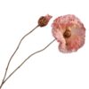 Poppy Stem, Pale Pink 82 cm / Silkeblomst