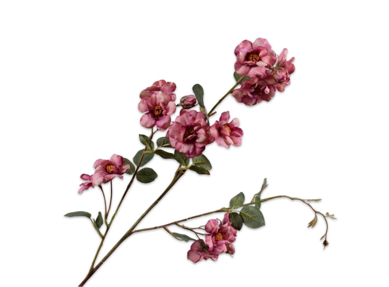 Rose Spray, Pink 86 cm / Silkeblomst