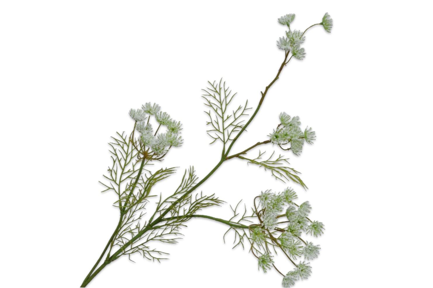 Queen An Lace Spray, Hvid 84 cm / Silkeblomst