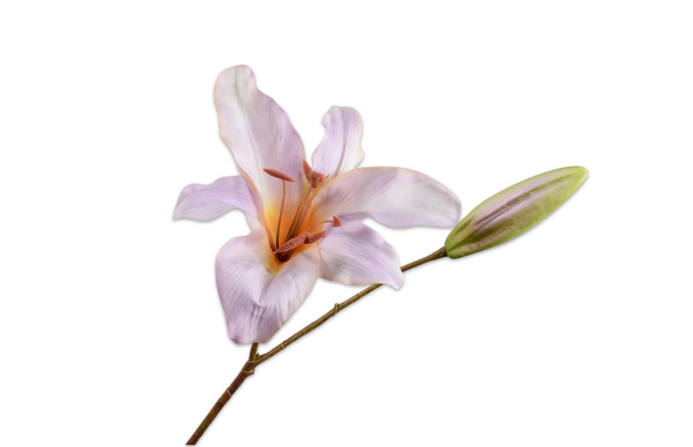 Lily Spray, Pink 80 cm / Silkeblomst