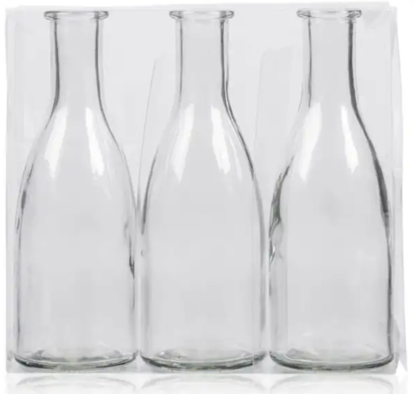 Glas Flaske 18 cm.