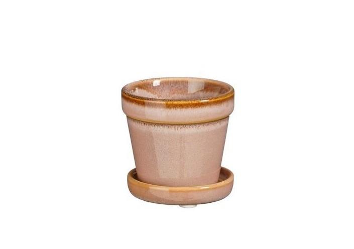 Keramikpotte Clint Rosa 7,5 x 7,5