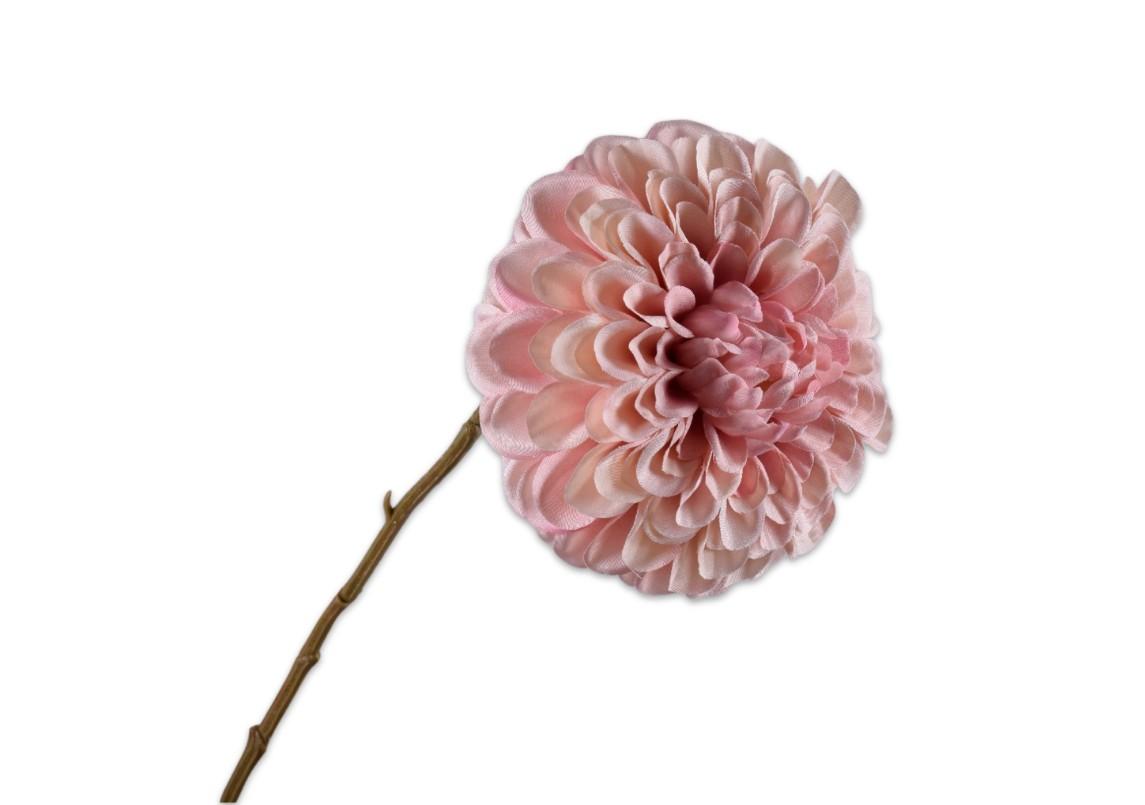 Dahlia Stem, Pale Pink 68 cm / Silkeblomst