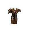 Glasseret Vase Mellem - Brun