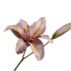 Lily Spray, Mauve/Grøn 80 cm / Silkeblomst