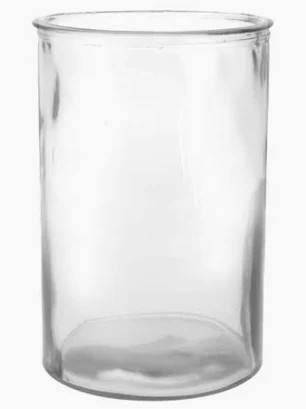 Glas Cylinder 10 x 15 cm.