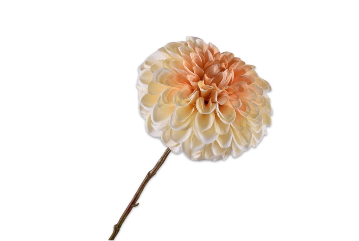 Dahlia Stem, Fersken 68 cm / Silkeblomst