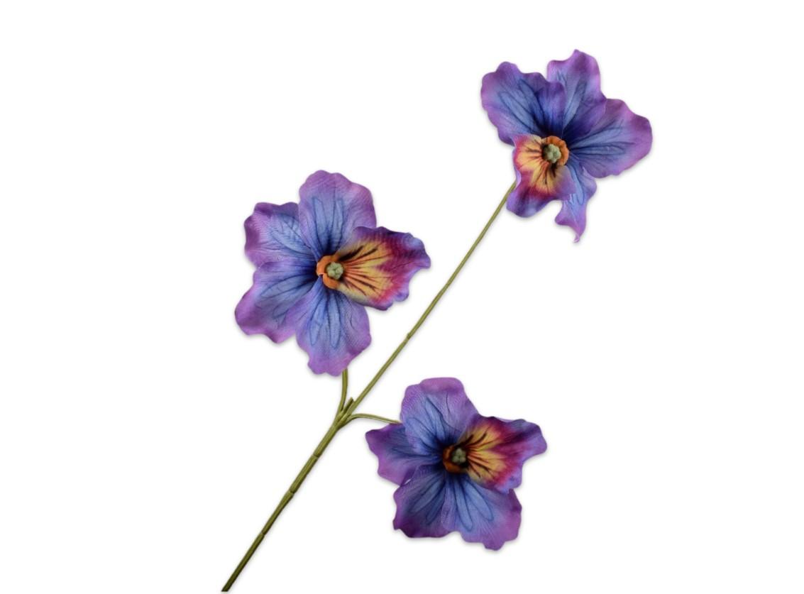 Pansy Spray, Lavendel 65 cm / Silkeblomst