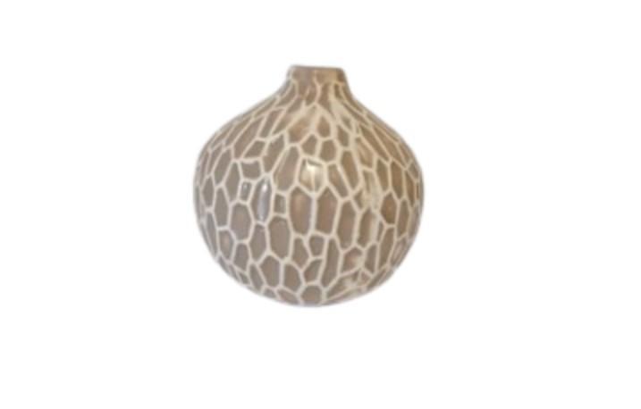 Keramikvase Safari-Dots Sand 8 x 3,5 cm