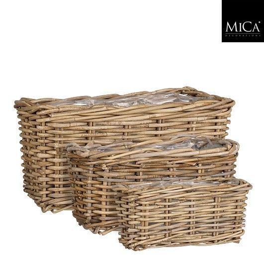 Kurv Marcia Rektangle 3 stk. 40 X 23 X 20 cm