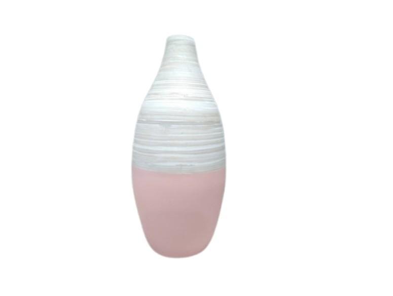 Vase bambus rosa