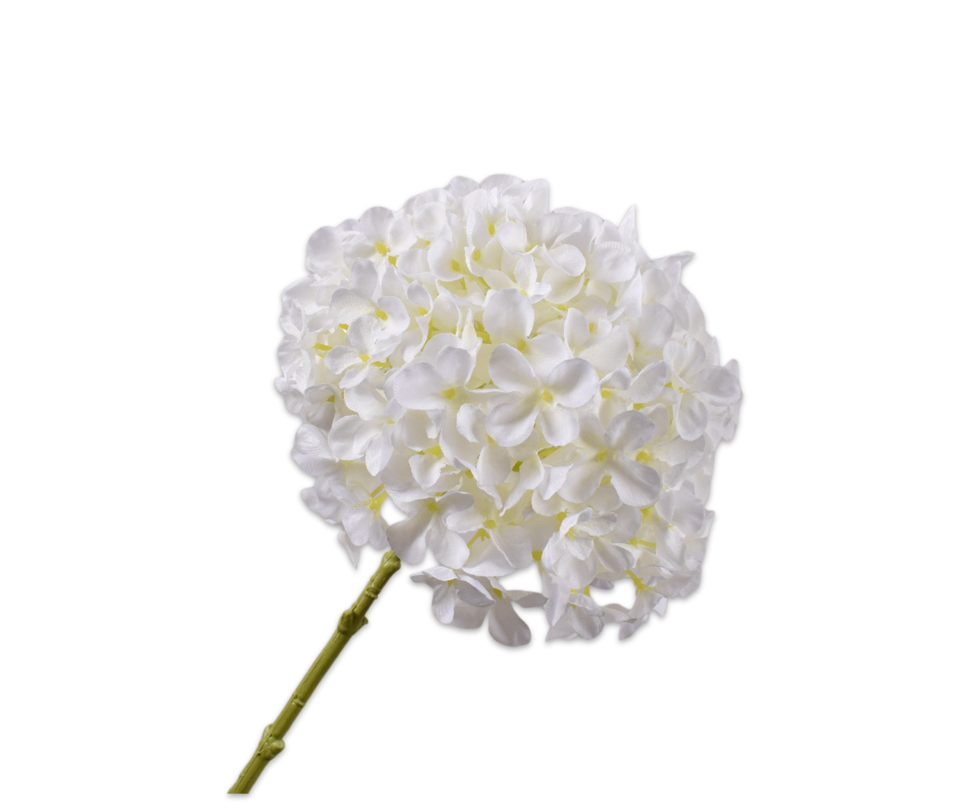 Hydrangea Stem, Hvid 63cm / Silkeblomster