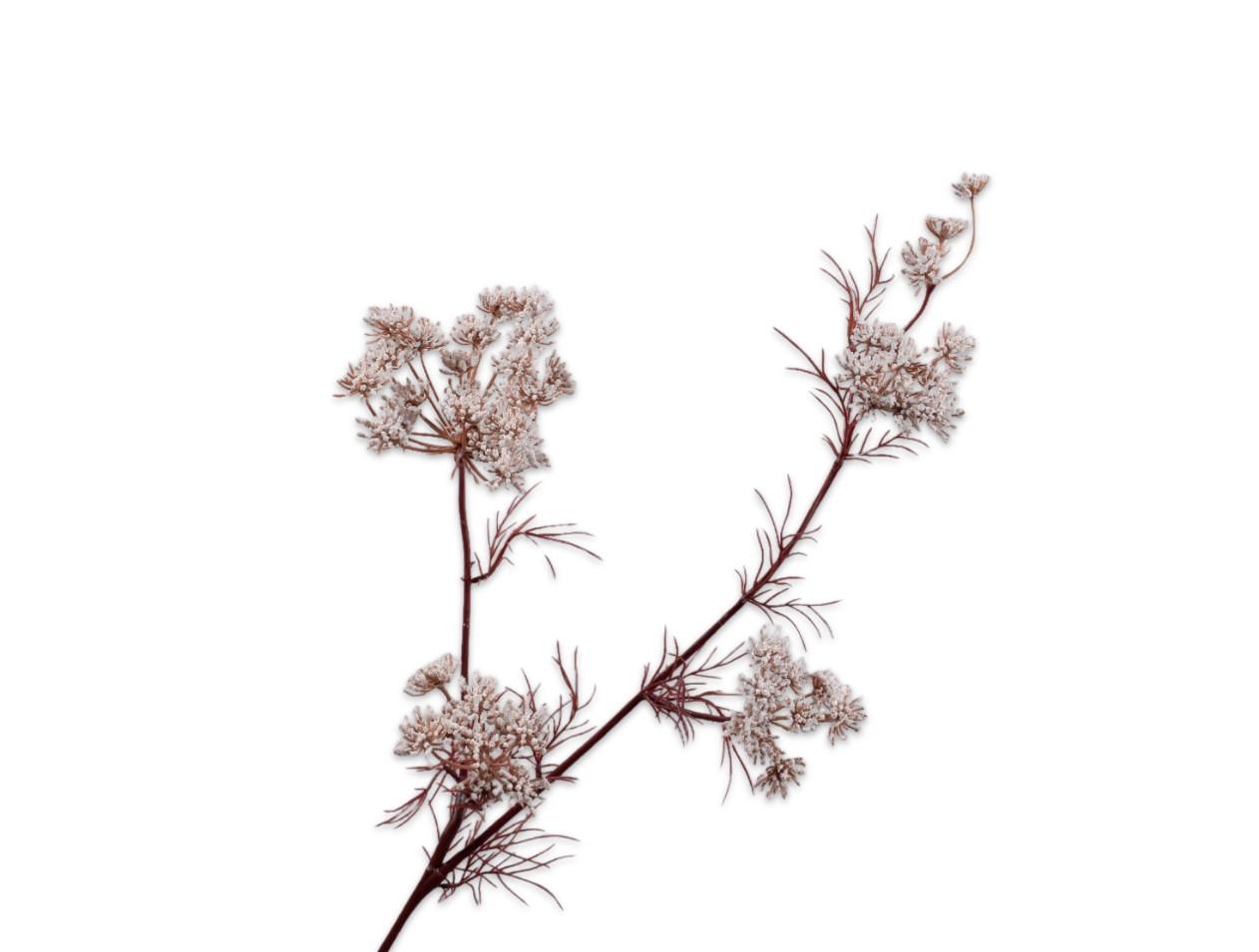 Queen An Lace Spray, Hvid 78 cm / Silkeblomst