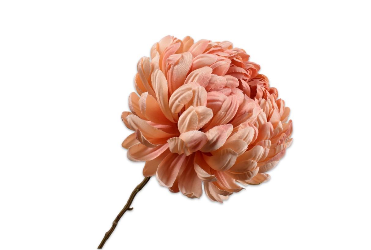 Chrysanthemum Spray, Laks 76 cm / Silkeblomst