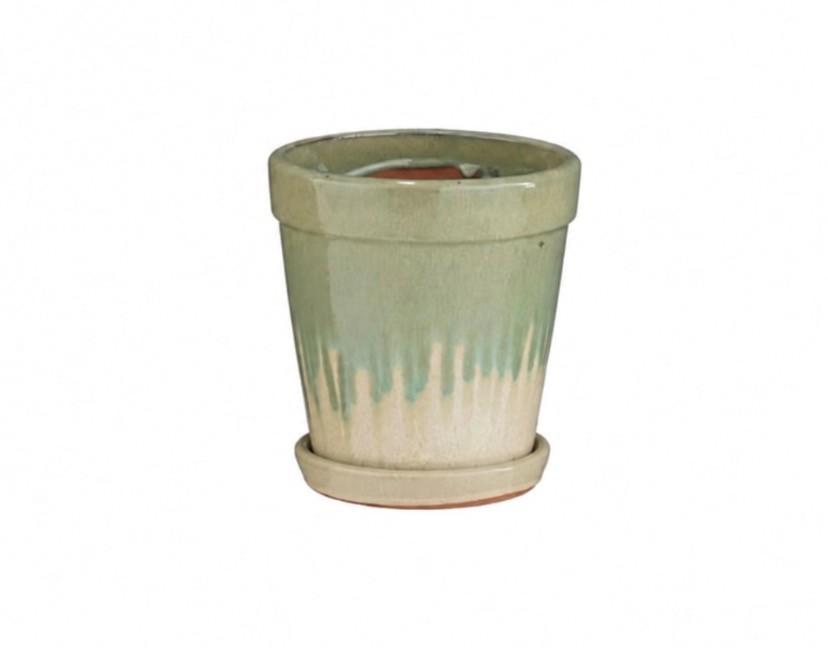 Keramik med underfad 24 cm.
