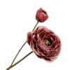 Ranunculus Spray, Rød 62 cm / Silkeblomst