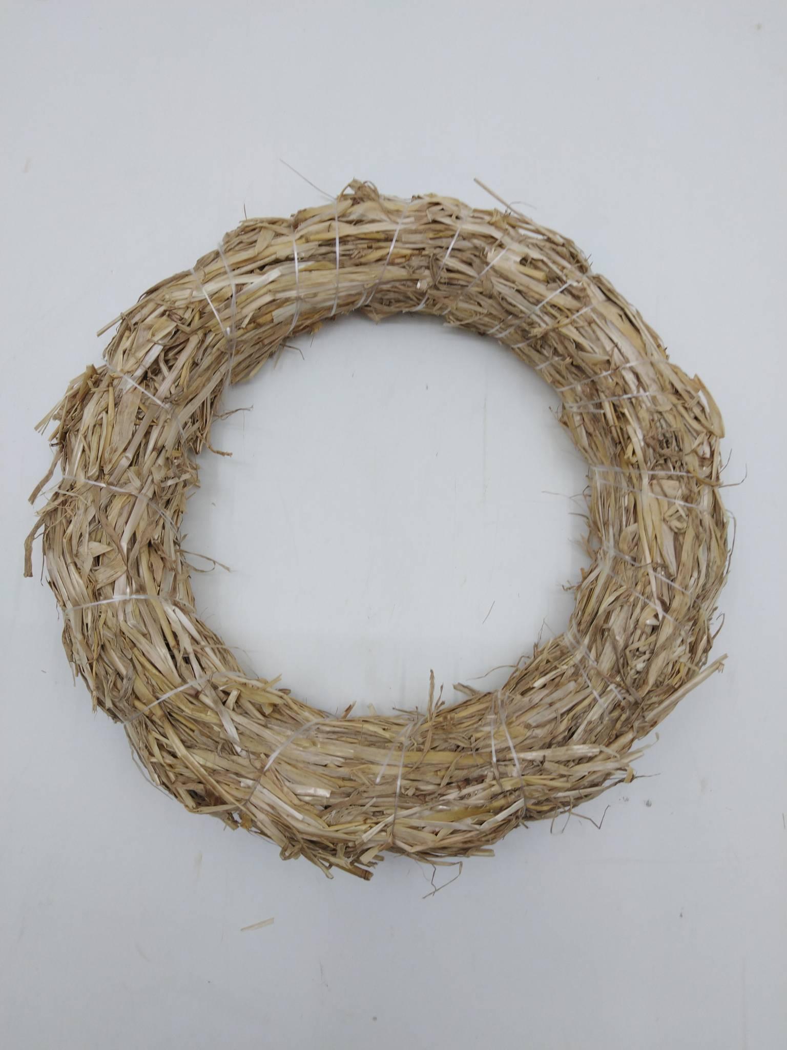 Halmkrans 28 cm.