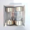 Fyrfadslys D6,5cm H9cm Børstet Guld