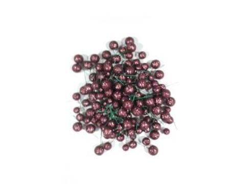 Deko Bær Bordeaux Glitter 144 Stk