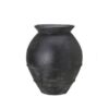 Keramikkrukke Baku Sort Terracotta 52 x 45 cm
