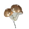 Glaskugler Svampe Beige 3 Stk 4,1 x 3,2 cm