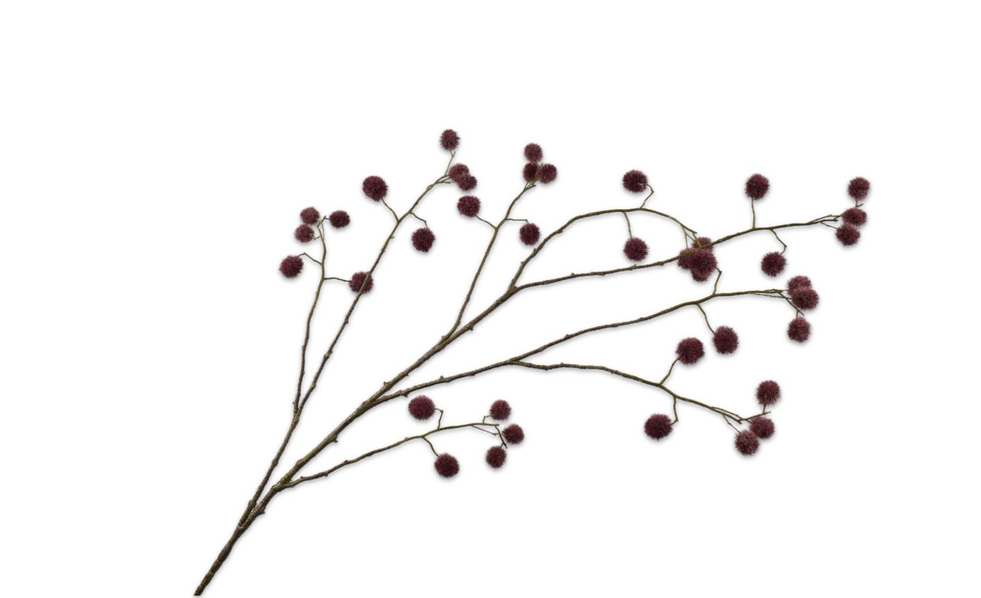 Mimosa Spray, Bordeaux 101 cm / Silkeblomst