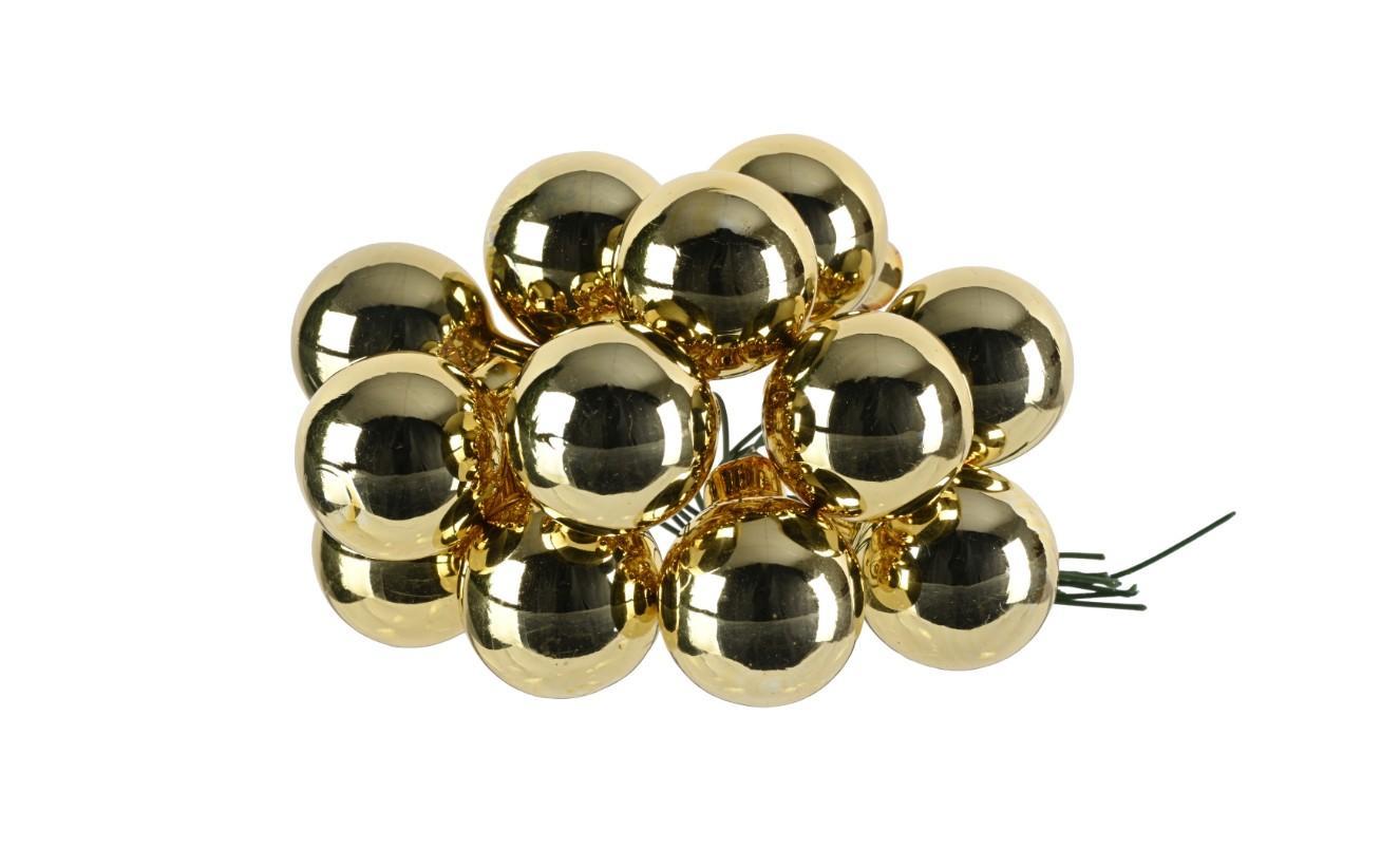 Glaskugler 2,5 cm Guld