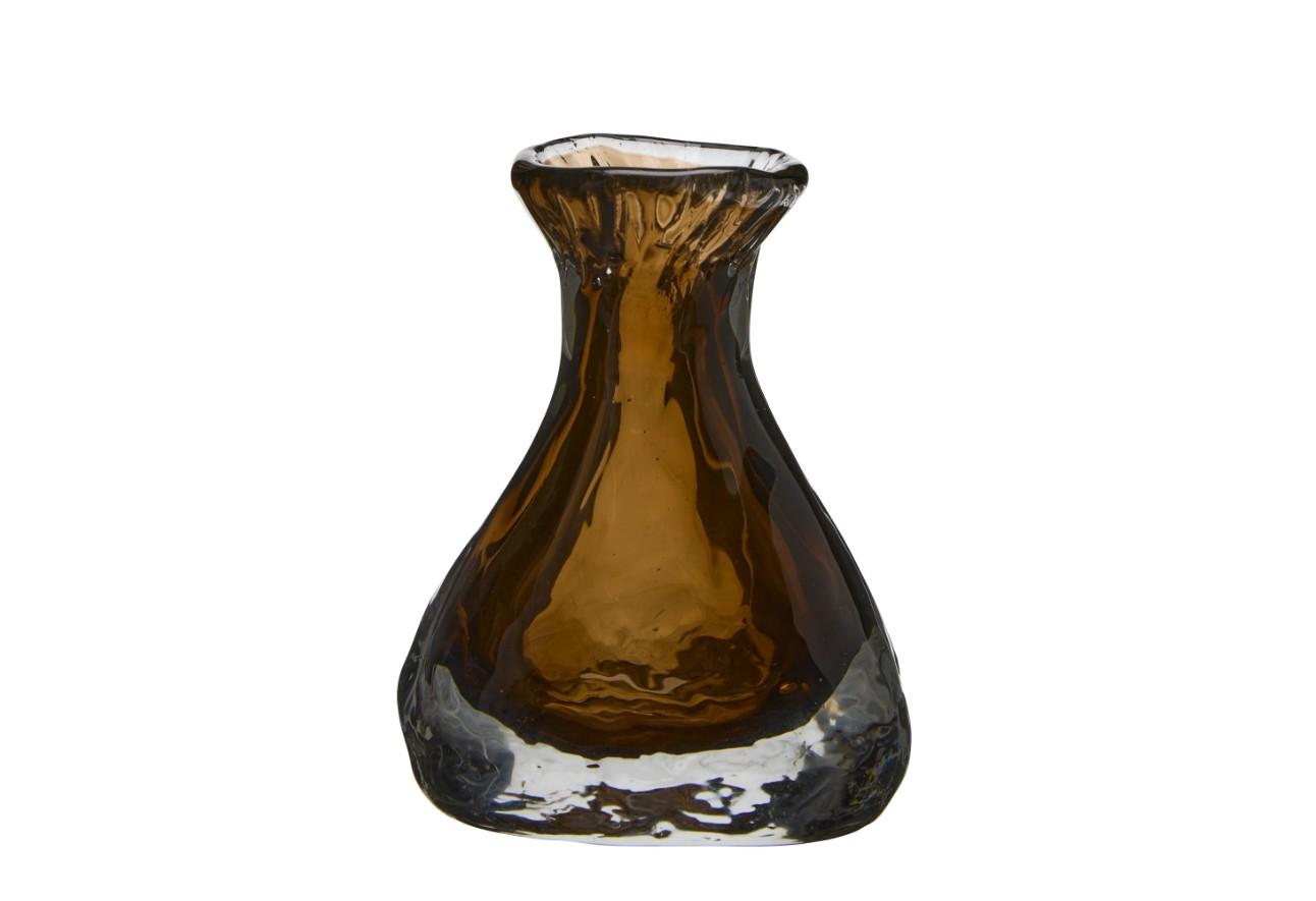 Glasvase Gaia Brun 13 x 10 cm