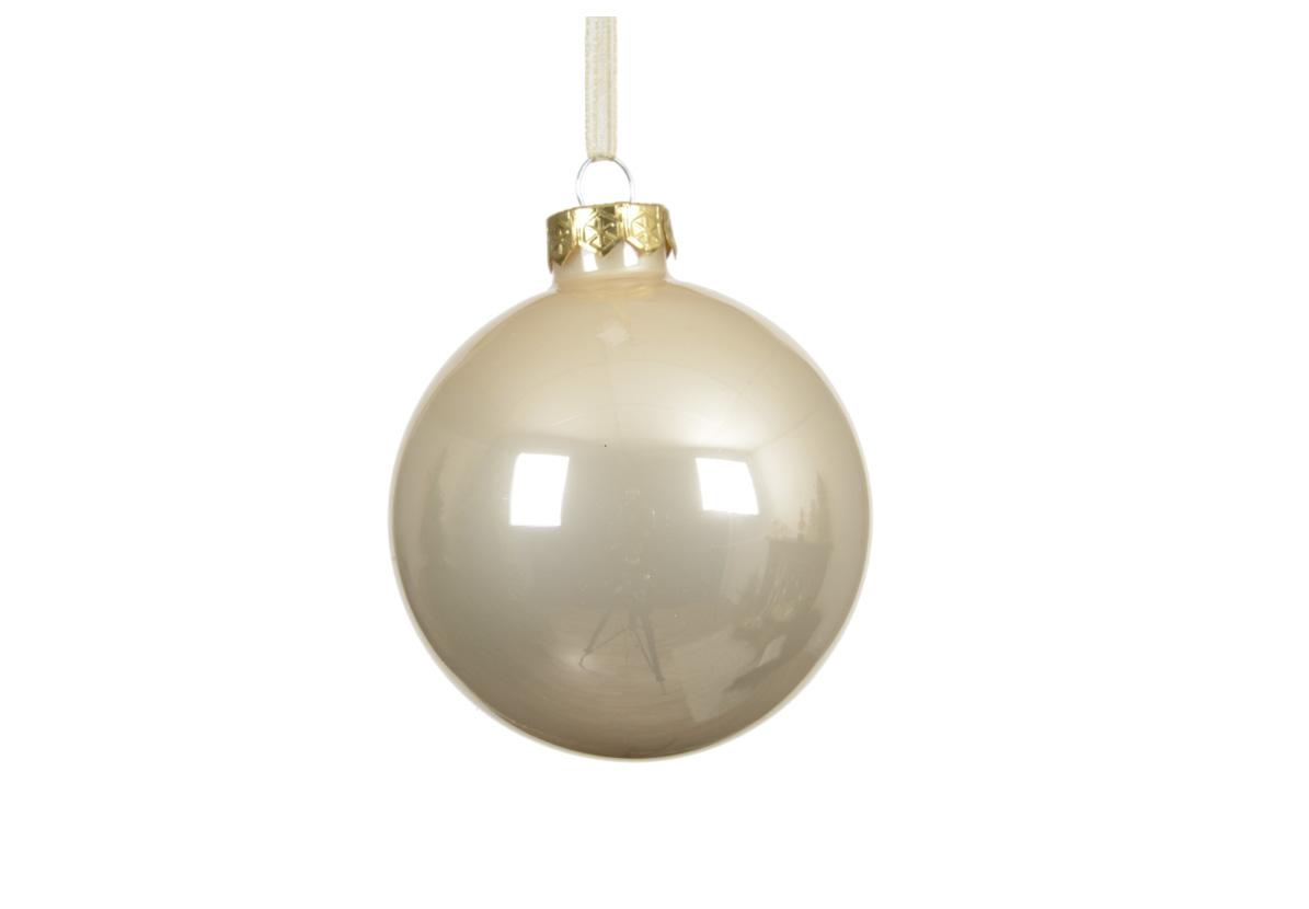 Glaskugle Champagne 15 cm
