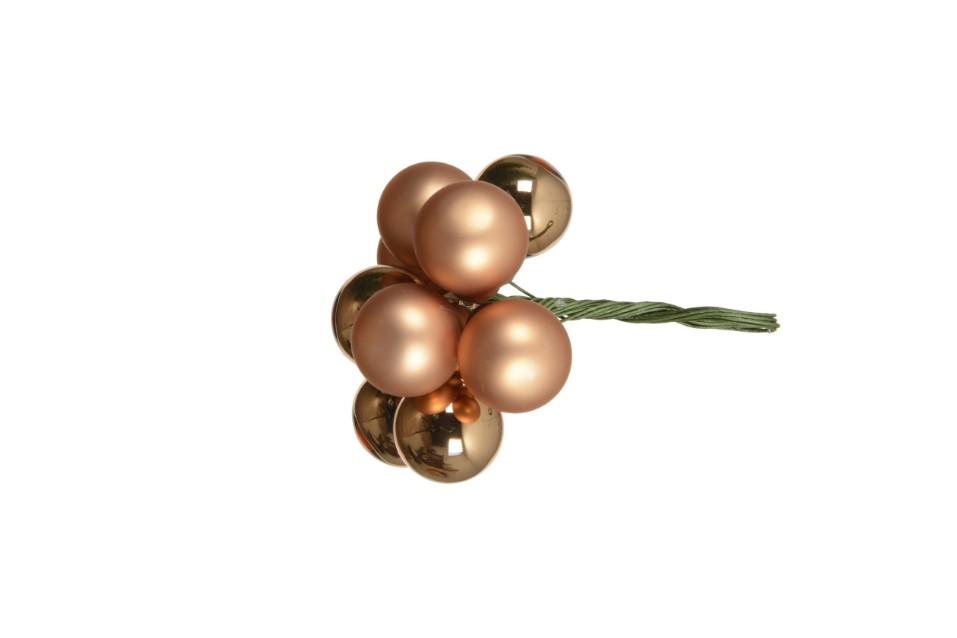 Glaskugler Mini Beige 10 Stk 2 cm