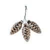 Glaskugler Kogler Brun 3 Stk 6 x 3 cm