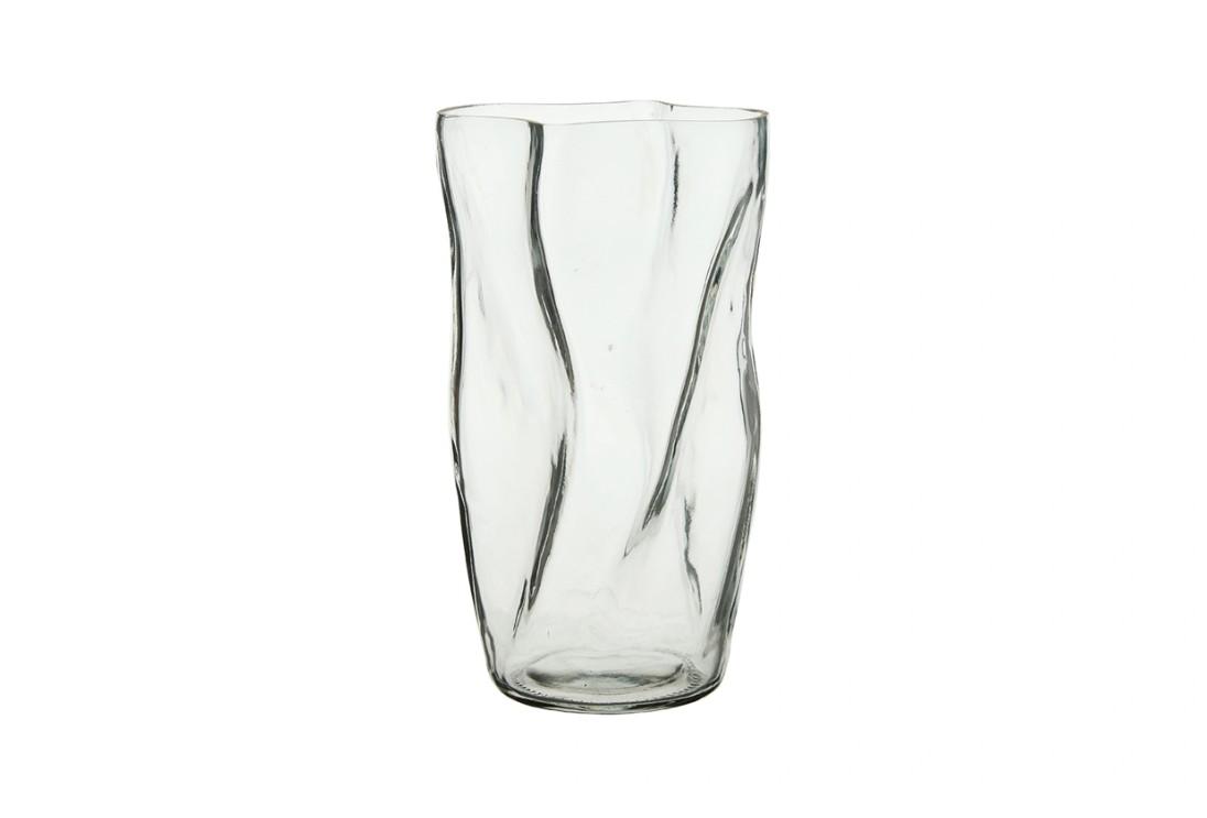 Glas Vase Eliz Klar 23 x 13 cm