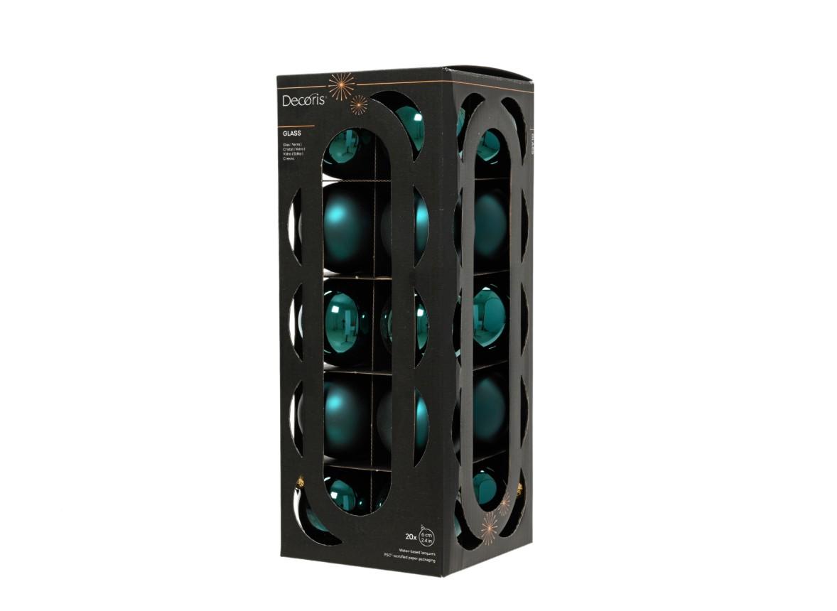 Julekugler Emerald 20 Stk 6 cm