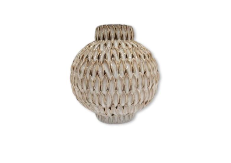 Keramikvase Alex Beige 35x28 cm