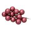 Glaskugler Dark Pink 144 Stk 2,5 cm