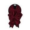 Velour Sløjfe 2 stk Bordeaux