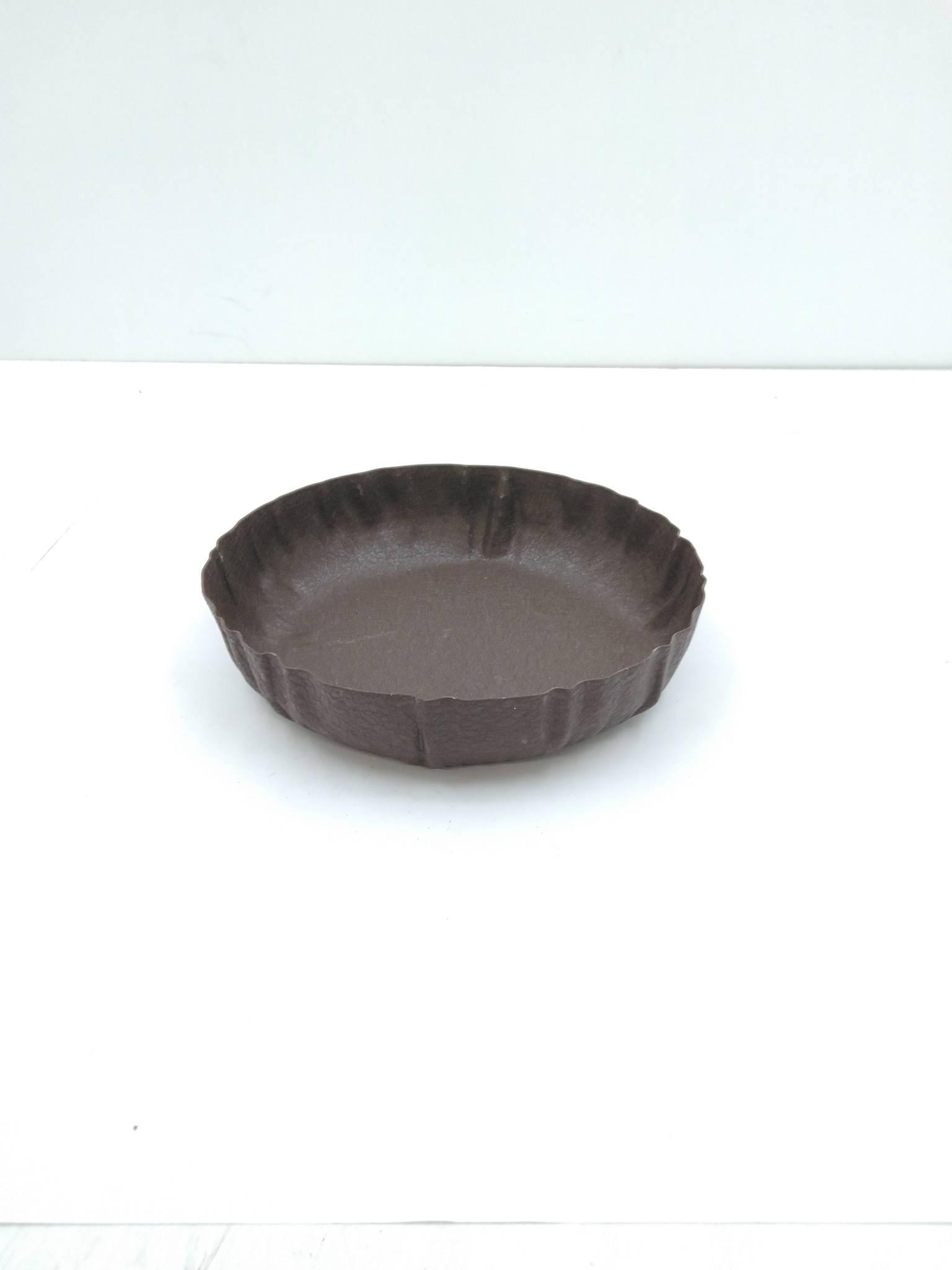 Metalskål Brun 20,5 x 4,5 cm